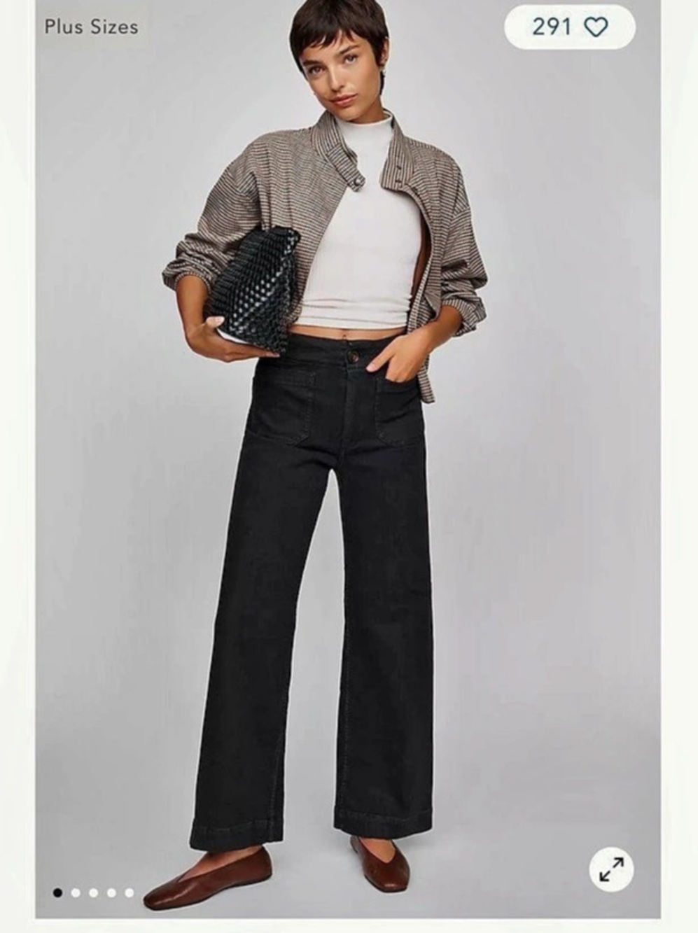Maeve The Colette High-Rise Wide-Leg Full-Length Jeans Black Jeans